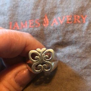 Retired James Avery butterfly Ring